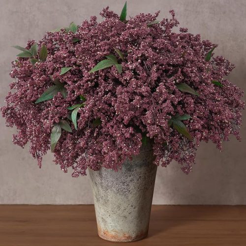 3 Pcs 43 in Realistic Berry Stems, Artificial Nandina Branches Fall Decor