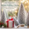 CTMCE04116CT_3 6 Pack Snow Flocked Christmas Trees, Mini Tabletop Christmas Tree Decor