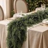 Alupssuc 9FT Cedar Garland, Real Touch &High Density of 200 Branch Leaves