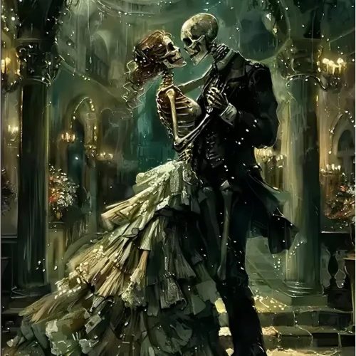 NEGEKFKX Skull Paint by Numbers Kit for Adults Beginner,Skeleton Easy Adult Paint by Number Kits on Canvas DIY Painting for Beginners Art by Numbers for Home Wall Decor 16x20 Inch