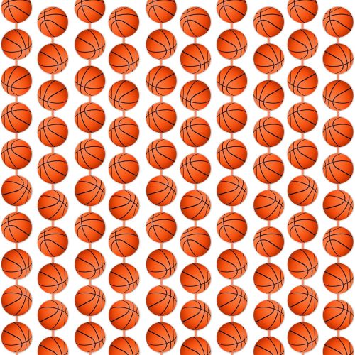 100 Pcs Basketball Garland for Party Banners Sports Theme Party Hanging Decorations Basketball Paper Garland Basketball Birthday Party Decoration