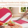 Luckyiren Plastic Cutting Board Set, 3 Pack Small Boards, Dishwasher Safe