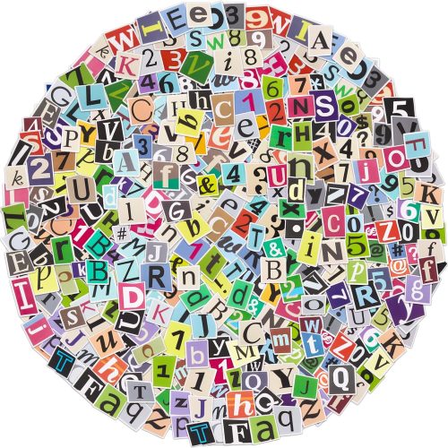 400Pcs Alphabet Letter Stickers, Waterproof for Scrapbook, Notebook