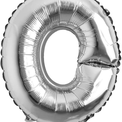 32 inch Letter Balloons Silver Alphabet Number Balloons Foil Mylar Party Wedding Bachelorette Birthday Bridal Shower Graduation Anniversary Celebration Decoration (32 inch O Silver)