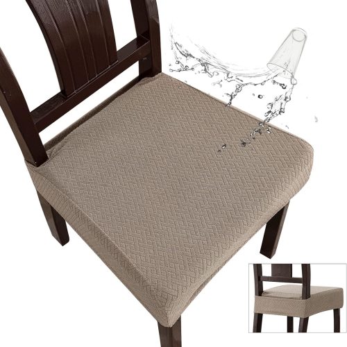 WF10508MAX_1 Genina Waterproof Seat Covers for Dining Room Chairs, Rear Covered