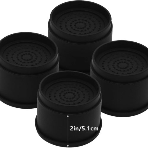 4 Sets Furniture Risers 2 inch Black Bed Risers, Heavy Duty